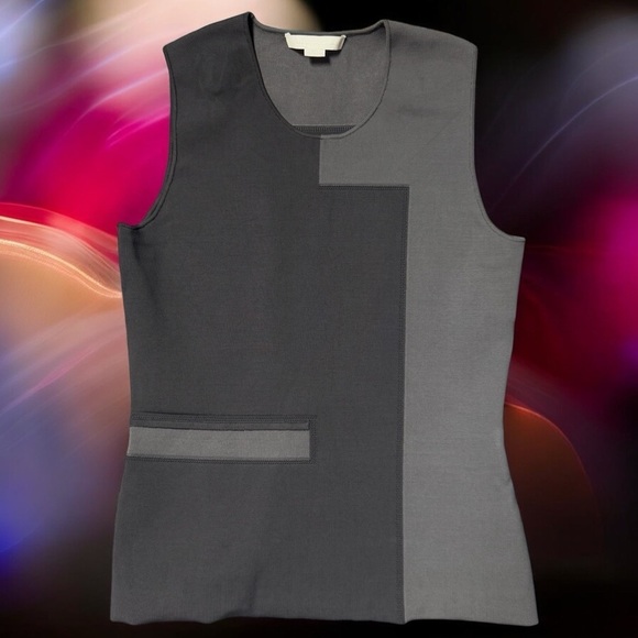 Alexander Wang Dark and Light Grey Colorblock Tank Women’s Size L - Picture 1 of 10